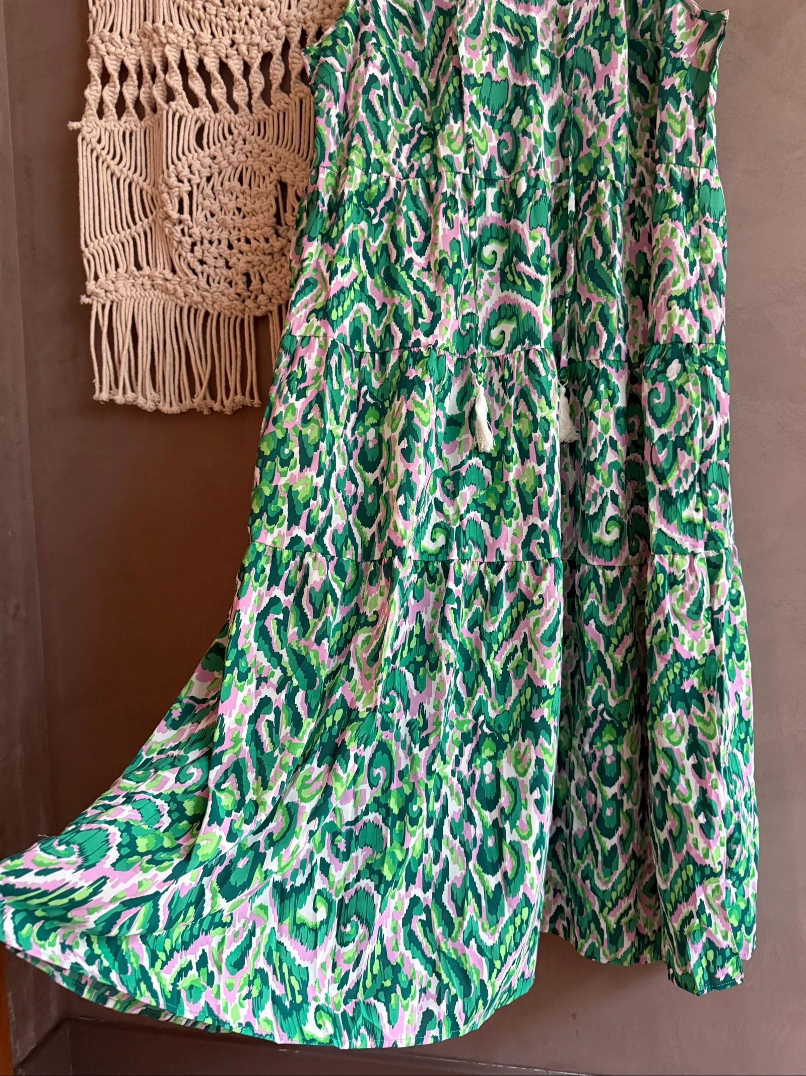 Vestido 48 de verano fluido camisola de verde – photo 2
